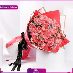 باکس گل ولنتاین با شکلات ( ارسال به دبی و امارات) | انگور