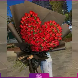 دسته گل قلب سرخ 160 شاخه بزرگ (مخاطب خاص) | انگور