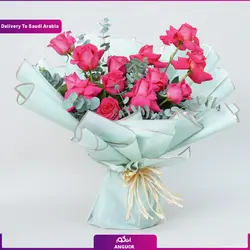 باکس گل رز قرمز با شکلات (ارسال گل به عربستان )