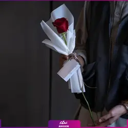 دسته گل رز تک شاخه یک‌طرفه | انگور