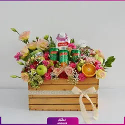 خرید اینترنتی باکس گل تندرستی جهت عیادت از بیمار | گلفروشی آنلاین انگور