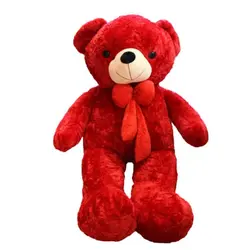 عروسک خرس سایز بزرگ رنگ قرمز