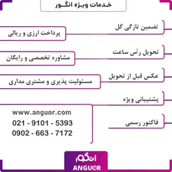 تاج گل ترحیم دو طبقه با گلهای لیلیوم و آنتوریوم همراه با ارسال و تحویل در محل | انگور