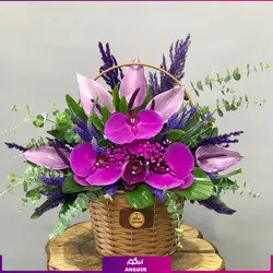 سفارش آنلاین سبد گل طبیعی پریماه (VIP)| خرید آنلاین سبد گل| سایت انگور