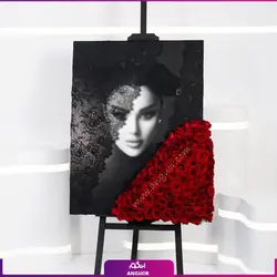 خرید باکس مشکی گل رز قرمز سورپرایز کردن مخاطب خاص شما