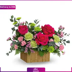 باکس گل Bushel of Blooms (ارسال گل به امریکا) | انگور