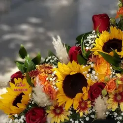 خرید آنلاین باکس گل پاییز تن طلایی| ارسال رایگان| گل و گیاه انگور