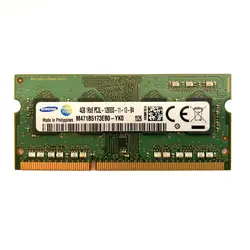 رم لپ تاپ DDR3L تک کاناله ۱۶۰۰ مگاهرتز CL11 سامسونگ مدل PC3L ظرفیت 4 گیگابایت