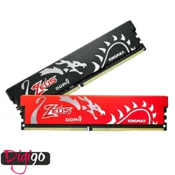 رم دسکتاپ DDR4 تک کاناله ۳۰۰۰ مگاهرتز کینگ مکس مدل Zeus ظرفیت ۱۶ گیگابایت