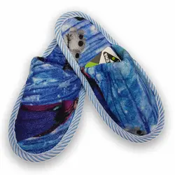 دمپایی حوله ای کودک فروزن آتنا