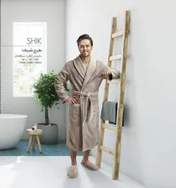 حوله پالتویی کلاه دار شیک خاکی پودایران