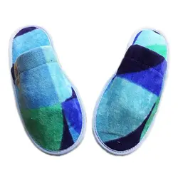 دمپایی حوله ای پیکاسو آبی پودایران