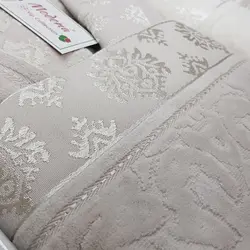 سرویس حوله پالتویی دونفره Modena کرم/بژ