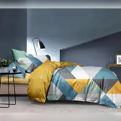 ملحفه نیم ست یکنفره کاتریس خردلی