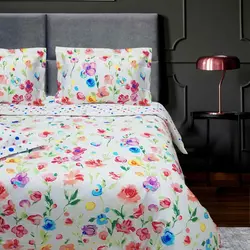 ملحفه نیم ست یکنفره یاسی