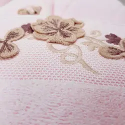 سرویس حوله پالتویی دونفره Bello صورتی/بژ