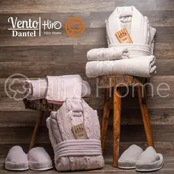 سرویس حوله دونفره Vento صورتی/بژ