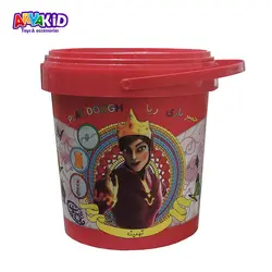 خمیر بازی سطلی 15 رنگ آریا