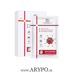 ماسک صورت نقابی ورقه ای کلاژن Guanjing Nicotinamide Collagen Facial Mask