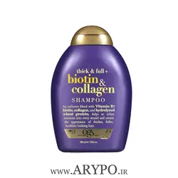 شامپو حجم دهنده مو بیوتین و کلاژن او جی ایکس