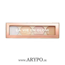 پالت هایلایتر 4 رنگ‌ لورآل مدل LA VIE EN GLOW