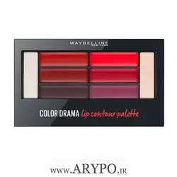 پالت رژلب و کانتور لب میبلین مدل Crimson Vixen