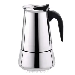 قهوه جوش و اسپرسو ساز موکاپات روگازی استیل 4 کاپ