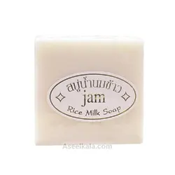 صابون milk برنج جم Jam تایلندی حاوی کلاژن 60 گرم