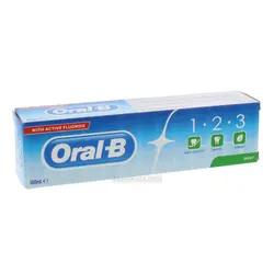 خمیر دندان اورال بی Oral-B مدل 1.2.3 وزن 100 میل