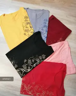 تی‌شرت طرح گل