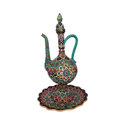 گلاب پاش میناکاری روی سفال