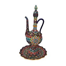 گلاب پاش میناکاری روی سفال