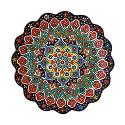 گلاب پاش میناکاری روی سفال