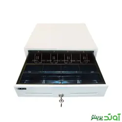 کشوی پول ای پوز 4 خانه E-POS ECH 410 cash drawer رنگ سفید