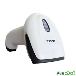 قیمت بارکد خوان با سیم اسکار رنگ سفید Oscar OS-60 LWW (با پایه)