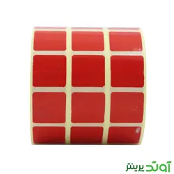 لیبل کاغذی رنگی سه ردیفه 20x20 | قیمت و خرید لیبل کاغذی سه ردیفه 20x20