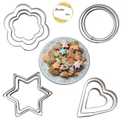 قالب کوکی و کاتر بیسکوئیت استیل دکتر سوئیت بسته 3 عددی