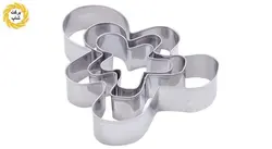 قالب کوکی و کاتر بیسکوئیت استیل دکتر سوئیت بسته 3 عددی