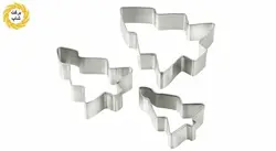 قالب کوکی و کاتر بیسکوئیت استیل دکتر سوئیت بسته 3 عددی