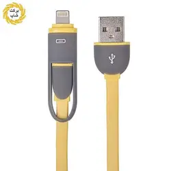 کابل شارژر و دیتا تسکو 2 در 1 لایتنینگ / Micro USB