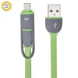 کابل شارژر و دیتا تسکو 2 در 1 لایتنینگ / Micro USB