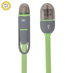 کابل شارژر و دیتا تسکو 2 در 1 لایتنینگ / Micro USB