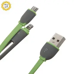 کابل شارژر و دیتا تسکو 2 در 1 لایتنینگ / Micro USB