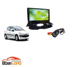 مانیتور فابریک  پژو 206 رو داشبوردی 9 اینچ