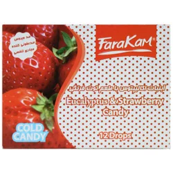 آبنبات اکالیپتوس توت فرنگی فراکام 12 عددی