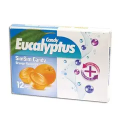 آبنبات سرد اکالیپتوس سیم سیم پرتقالی 12 عدد