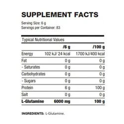 ال-گلوتامین 6000 کیو ان تی 500 گرم