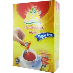 پودر شیرین کننده رژیمی بدون قند ساشه ای با سوکرالوز کامور 50 بسته 30 گرمی