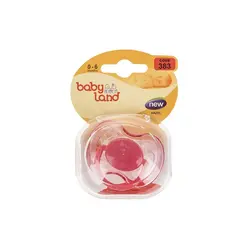 پستانک بیبی لند مدل 383 سایز 1 سیلیکونی و سر گرد