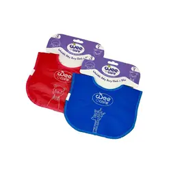 پیشبند کودک سایز متوسط وی کر ضد آب رنگ آبی